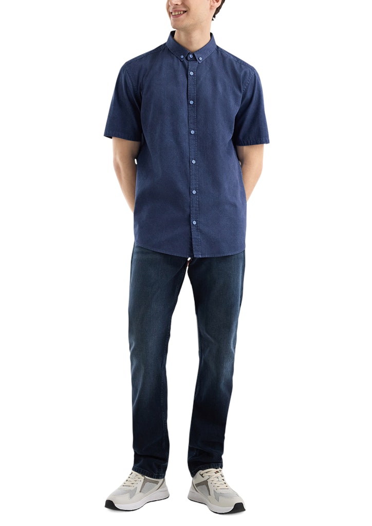 QS by S.Oliver Herren Hemden lang Blue