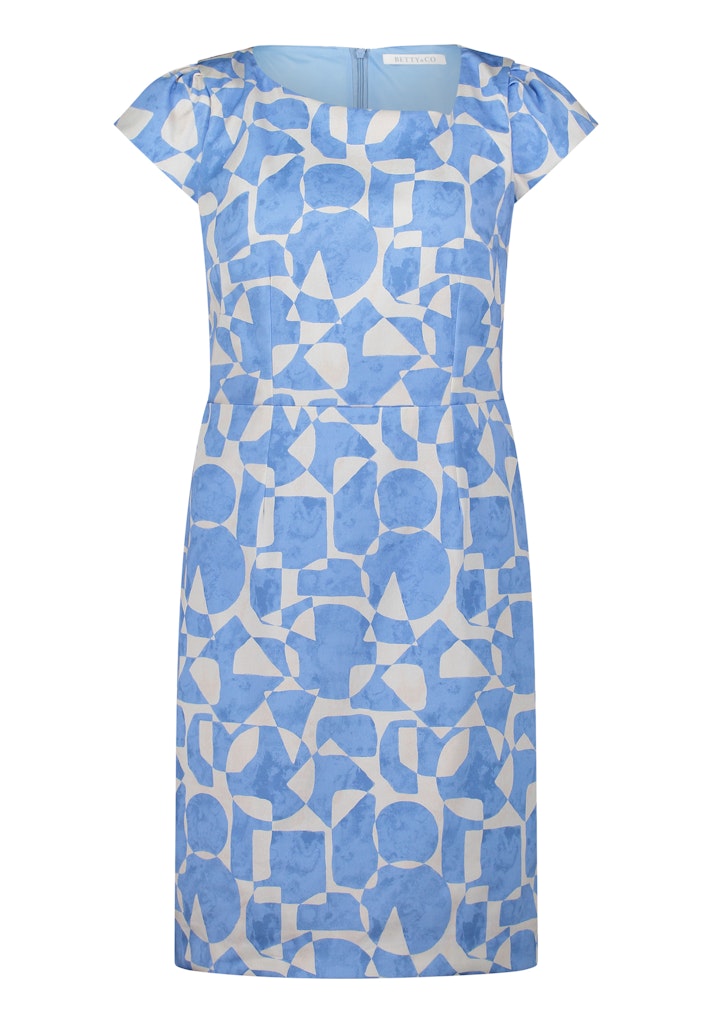 Betty & Co Damen Kleider Dark Blue/Natur