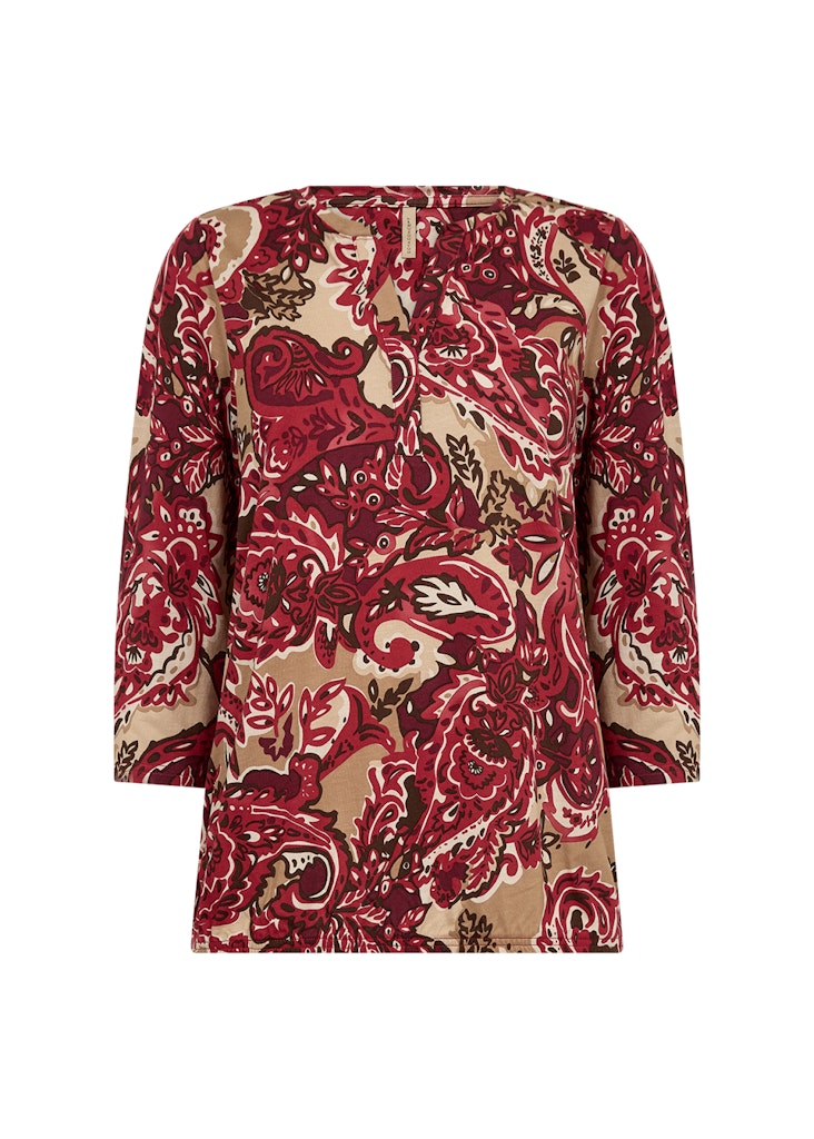 Soya Concept Damen Blusen Red Combi