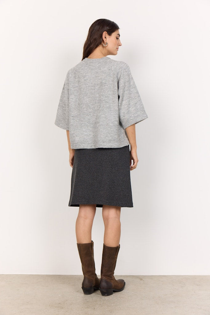 Soya Concept Damen Pullover Lt Grey Melange