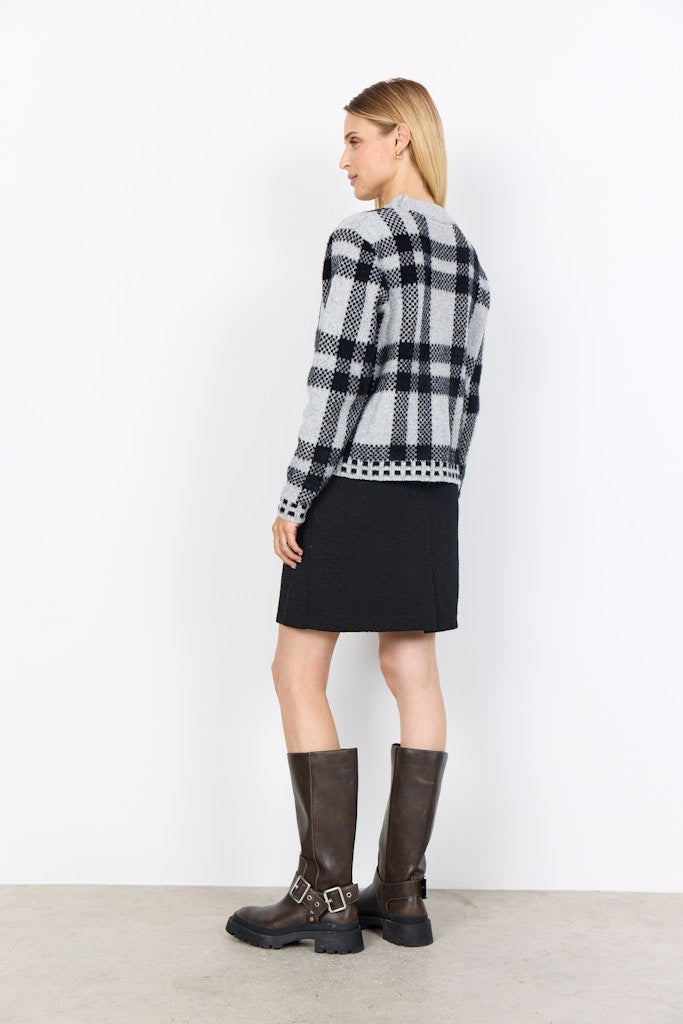 Soya Concept Damen Pullover Black Combi