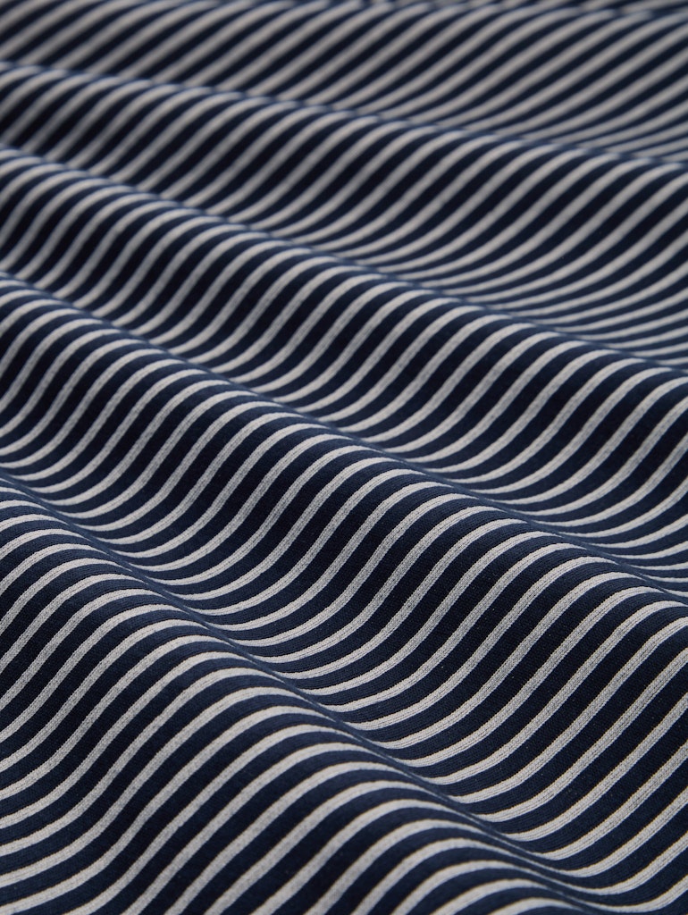 Tom Tailor Damen T-Shirts Navy Blue White