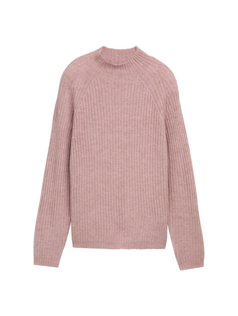 TOM TAILOR Damen Pullover – V-Ausschnitt, Loose Fit, Aus Nachhaltigen Materialien (BE PART)