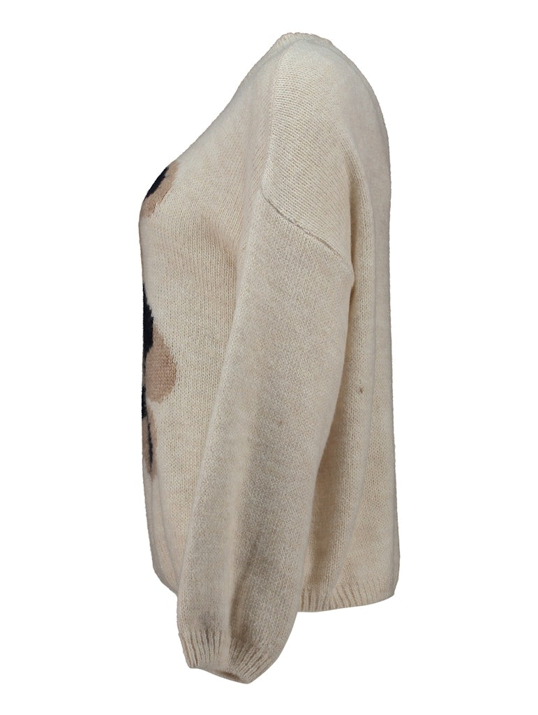 Haily's Damen Pullover Beige/ Navy Ted