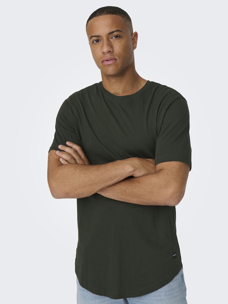 Only & Sons Herren T-Shirts kurz Rosin