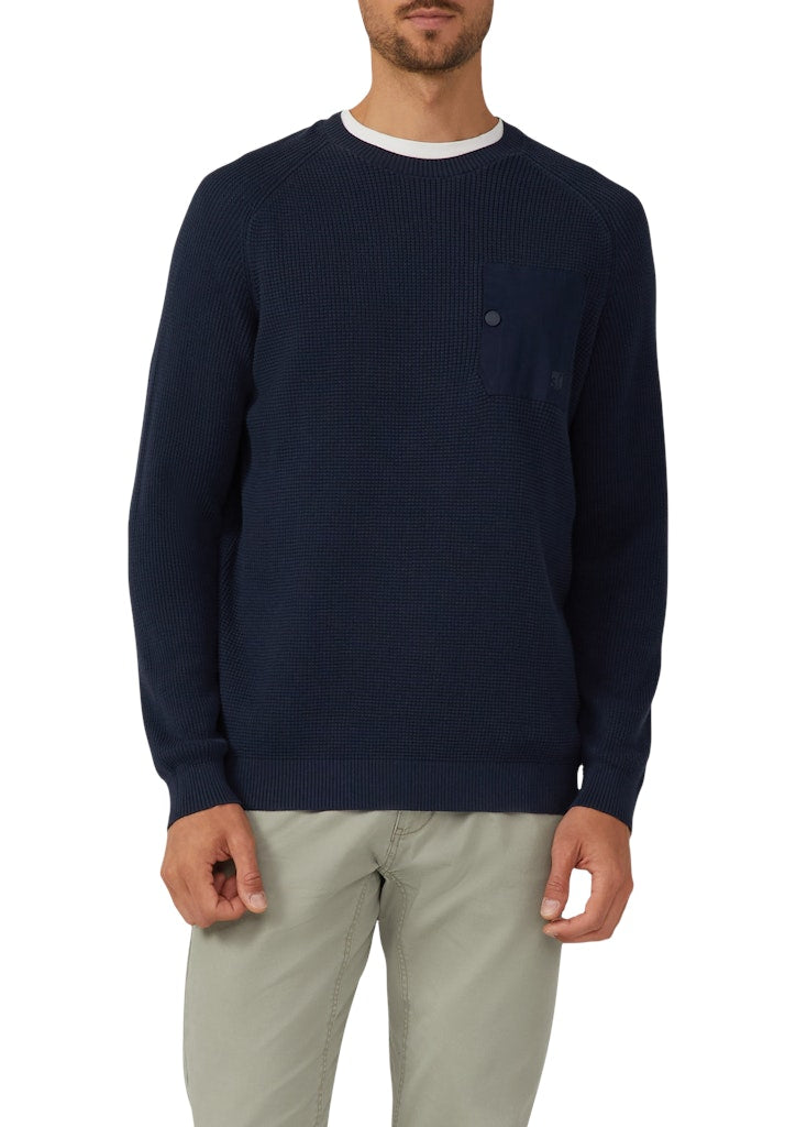 S. Oliver red Herren Pullover Blue