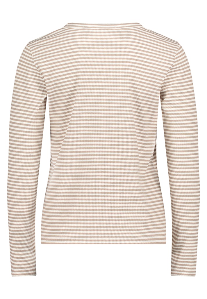 Betty & Co Damen T-Shirts Taupe/Cream