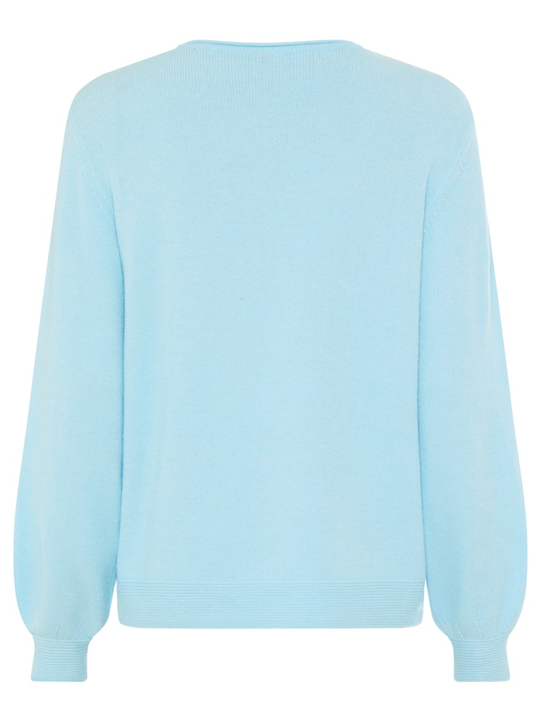 Olsen Damen Pullover  Satin Blu