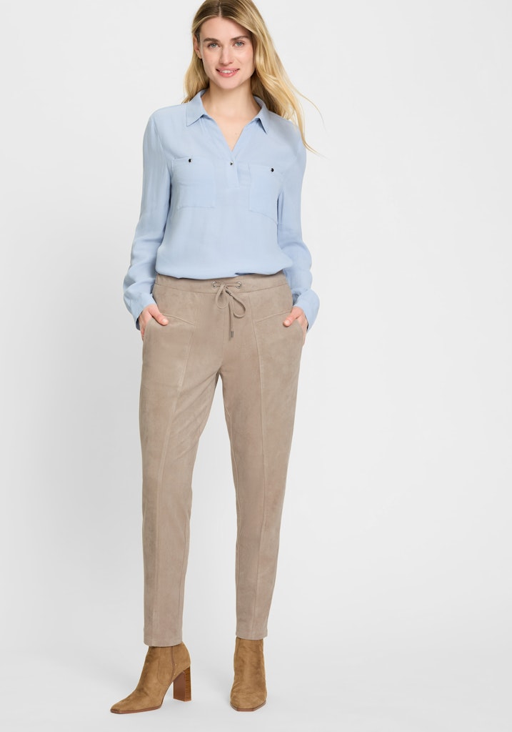 Olsen Damen Hosen Dark Taup