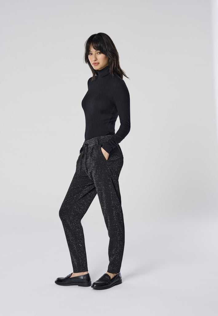 Only Damen Hosen Black/Silver Lu