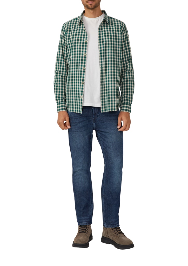 S. Oliver red Herren Hemden lang Green