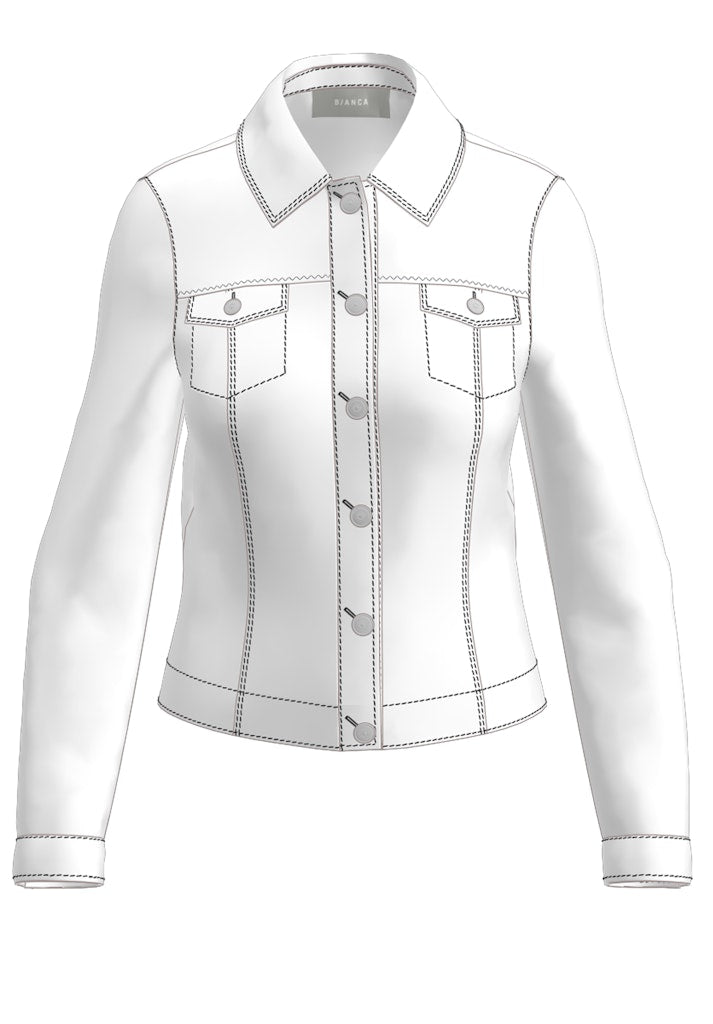 Bianca Damen Blazer White