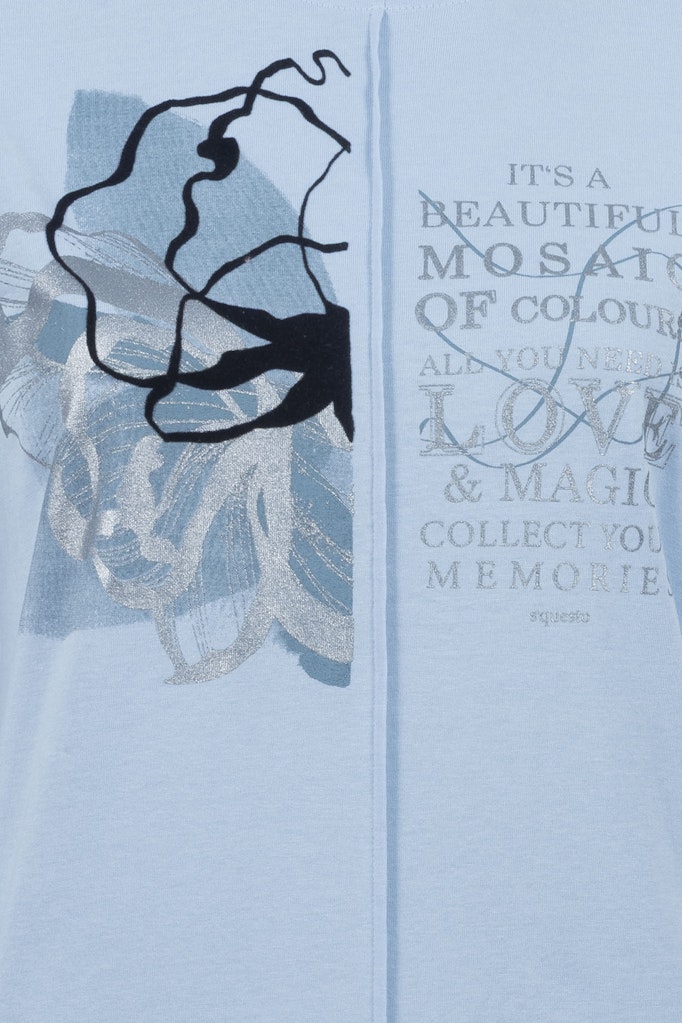 Soquesto Damen T-Shirts Eisblau