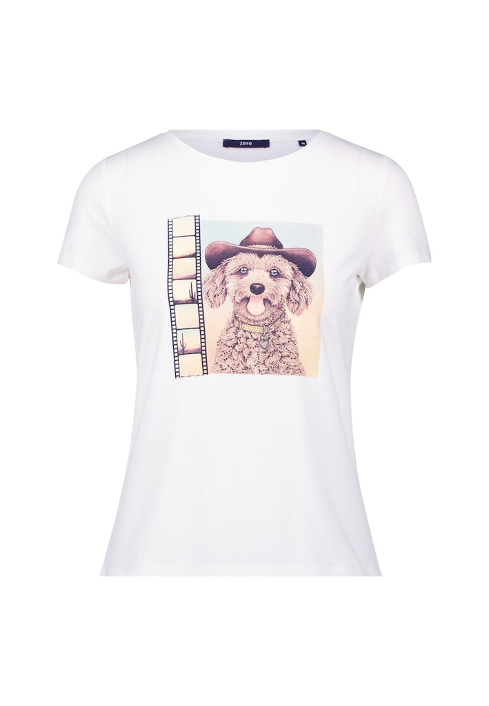 Zero Damen T-Shirts Patch Creambrow