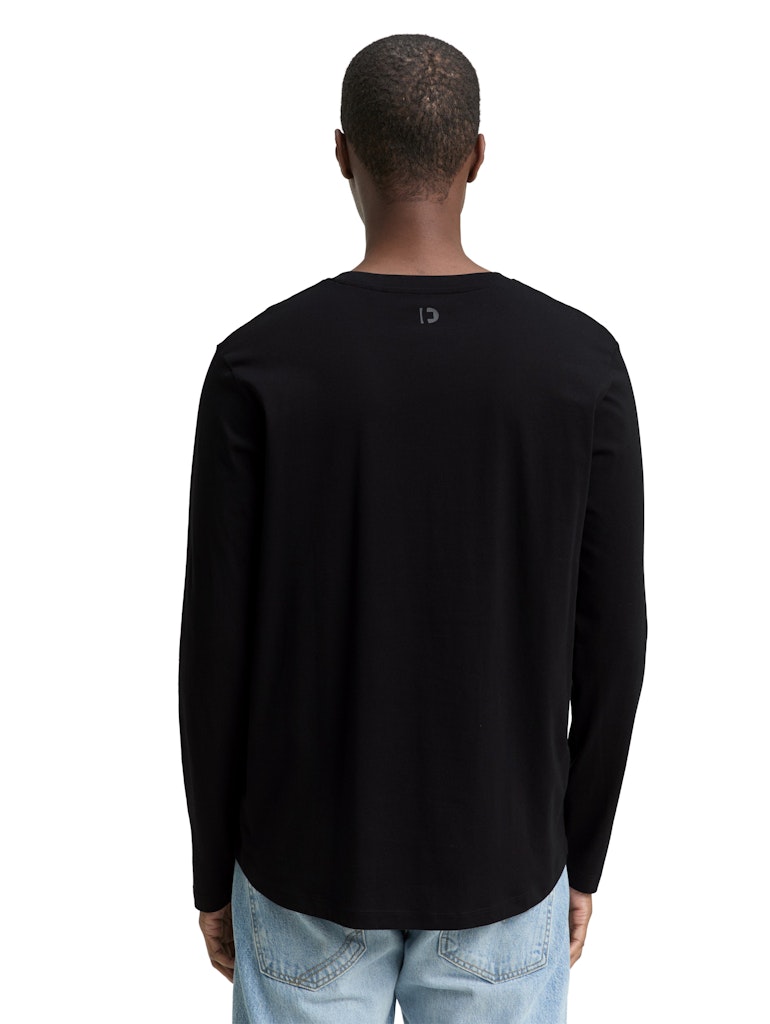 Tom Tailor denim Herren T-Shirts lang Black