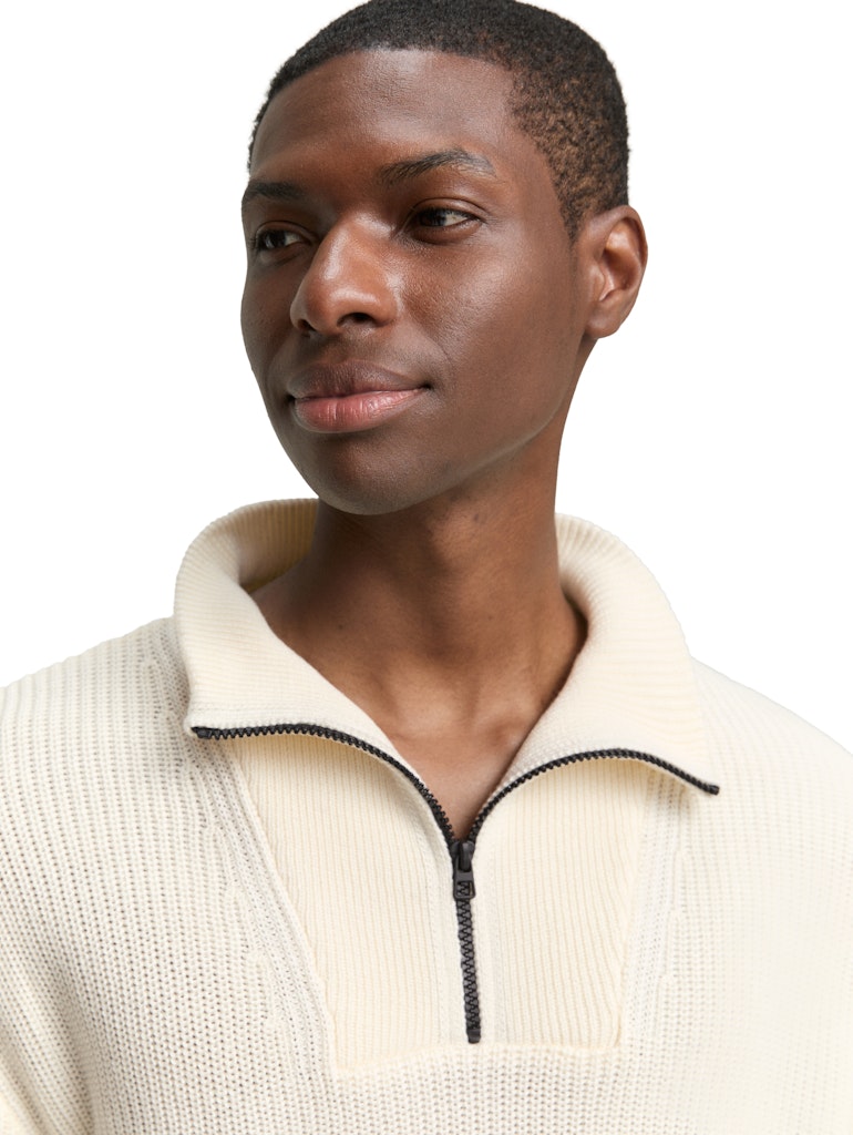 Tom Tailor denim Herren Pullover Wool White