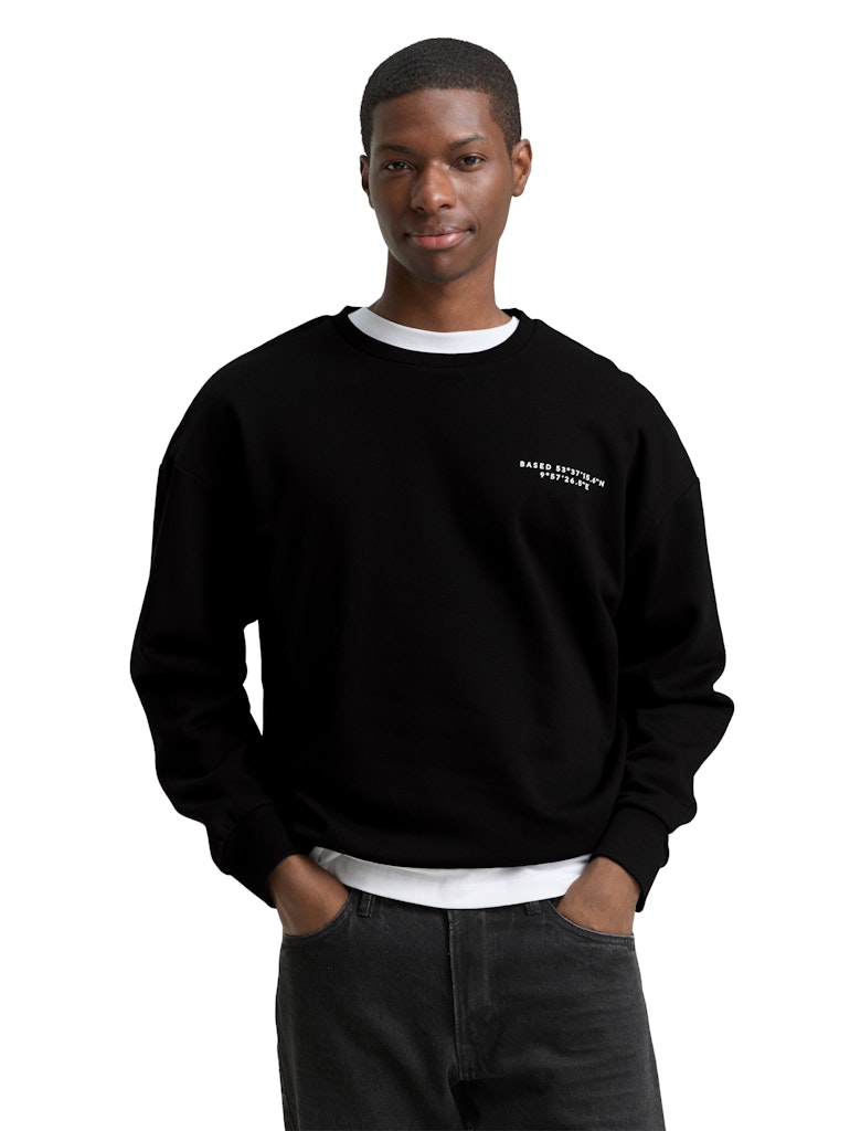 Tom Tailor denim Herren Sweatshirts Black
