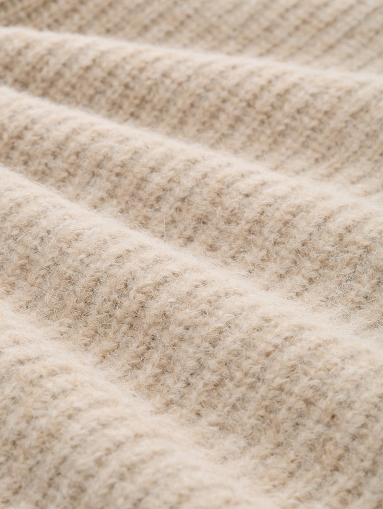 Tom Tailor denim Damen Pullover Cosy Beige Mela