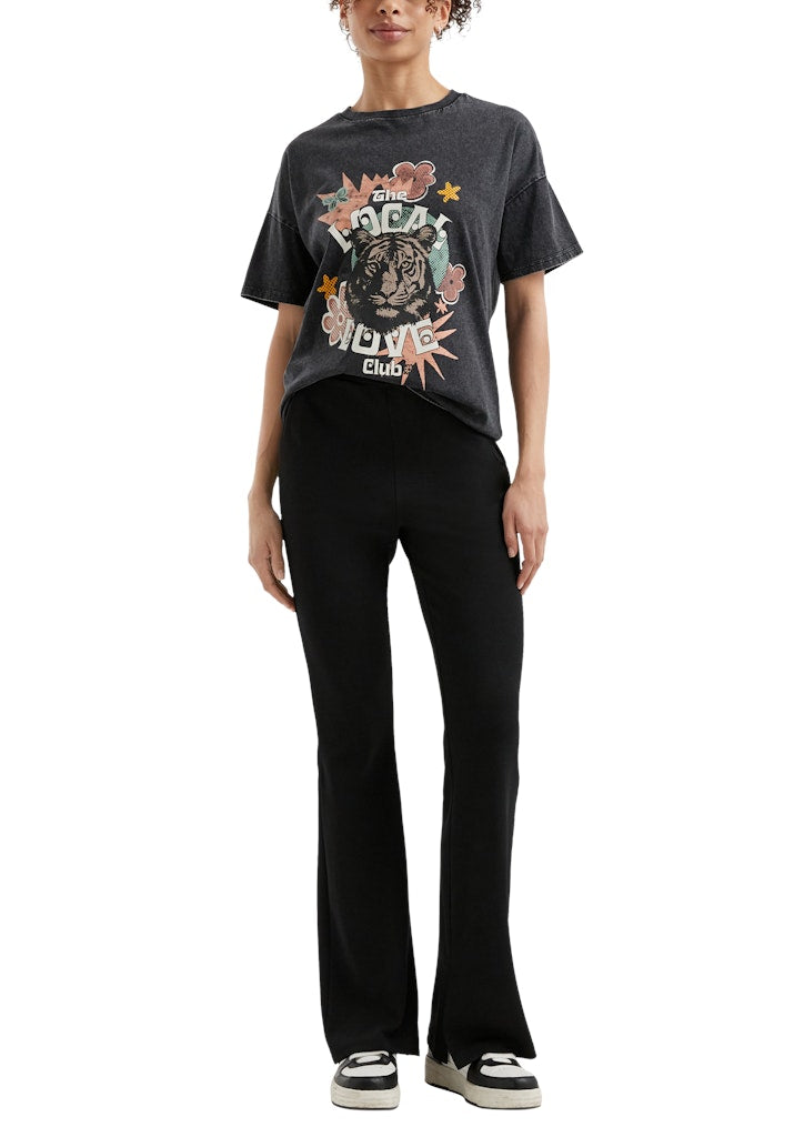 QS by S.Oliver Damen Hosen Grey/Black