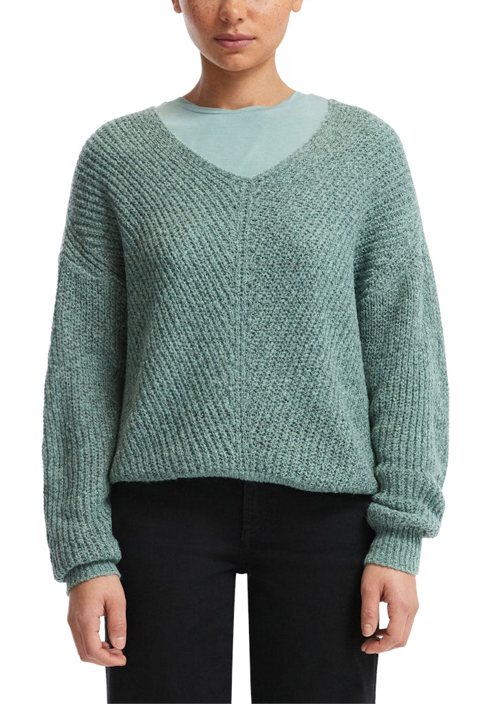 QS by S.Oliver Damen Pullover Blue Green