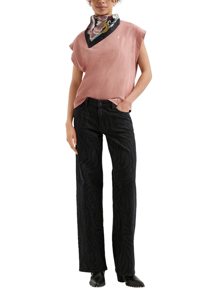 QS by S.Oliver Damen T-Shirts Lilac/Pink