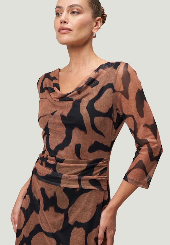 Zero Damen Kleider Blackcamel