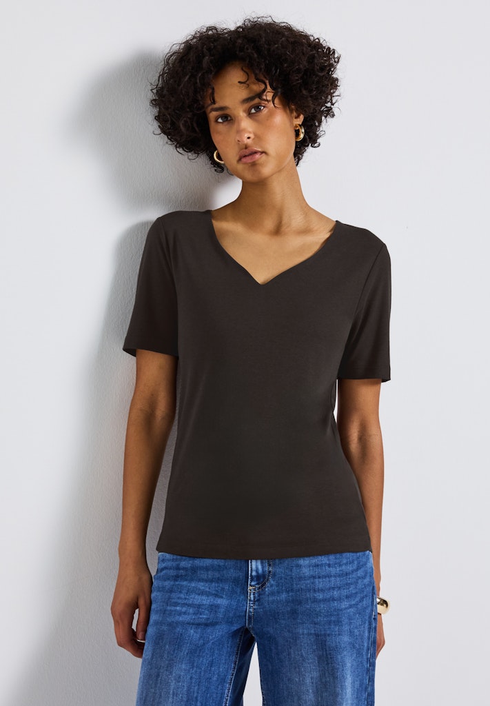 Street One Damen T-Shirts  Deep Roas