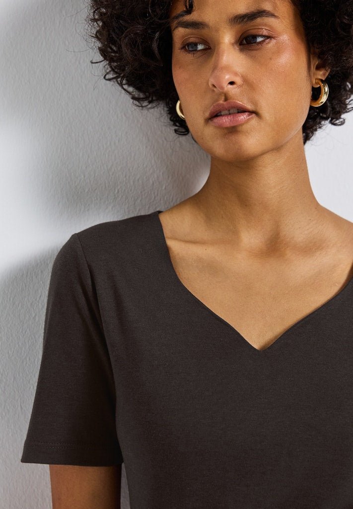 Street One Damen T-Shirts  Deep Roas