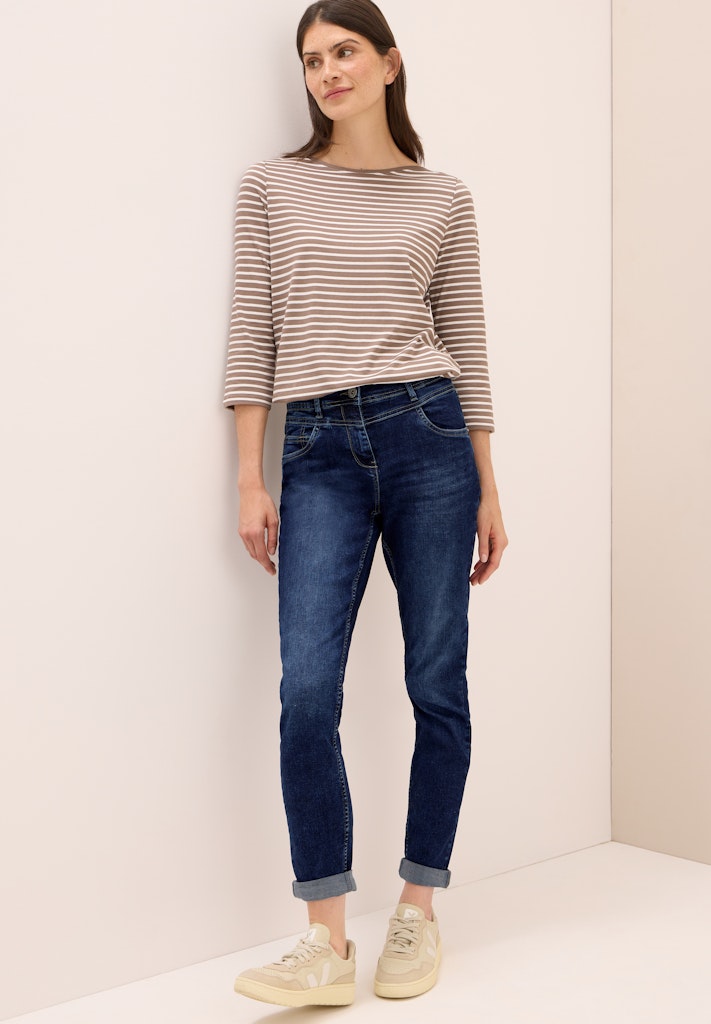 Cecil Damen Hosen Mid Blue