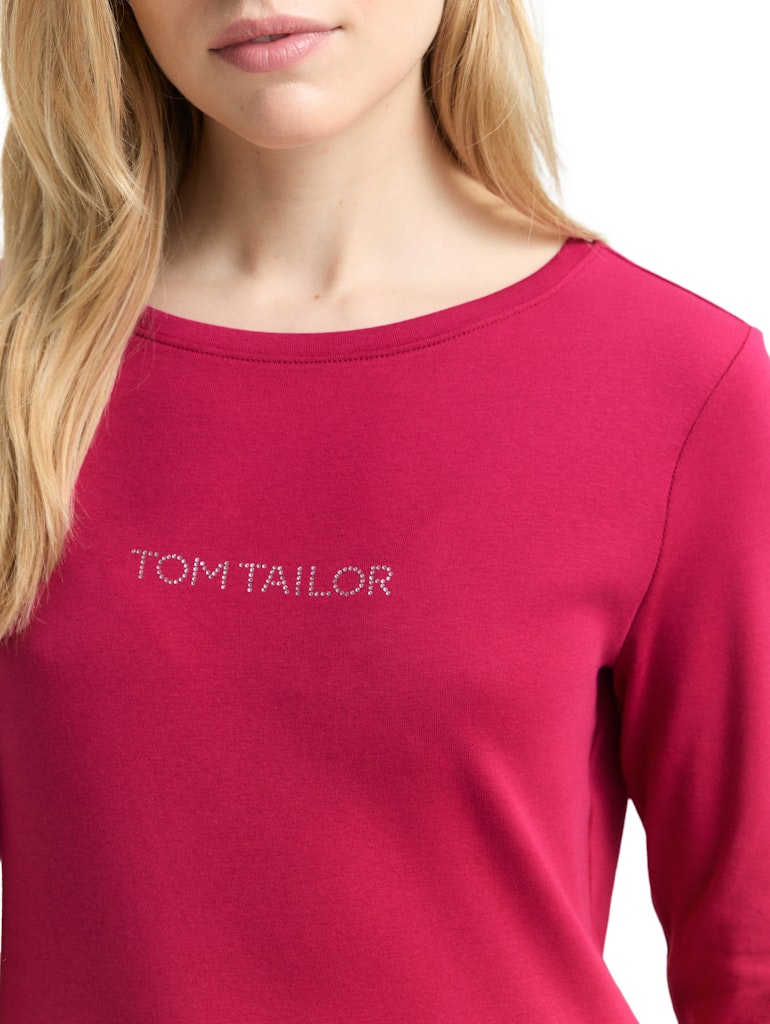 Tom Tailor Damen T-Shirts Dark Pink