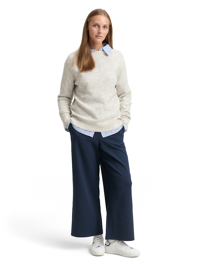 Tom Tailor denim Damen Pullover Marble Beige Me