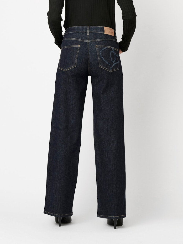 Toni Dress Damen Jeans Rinsed Blue