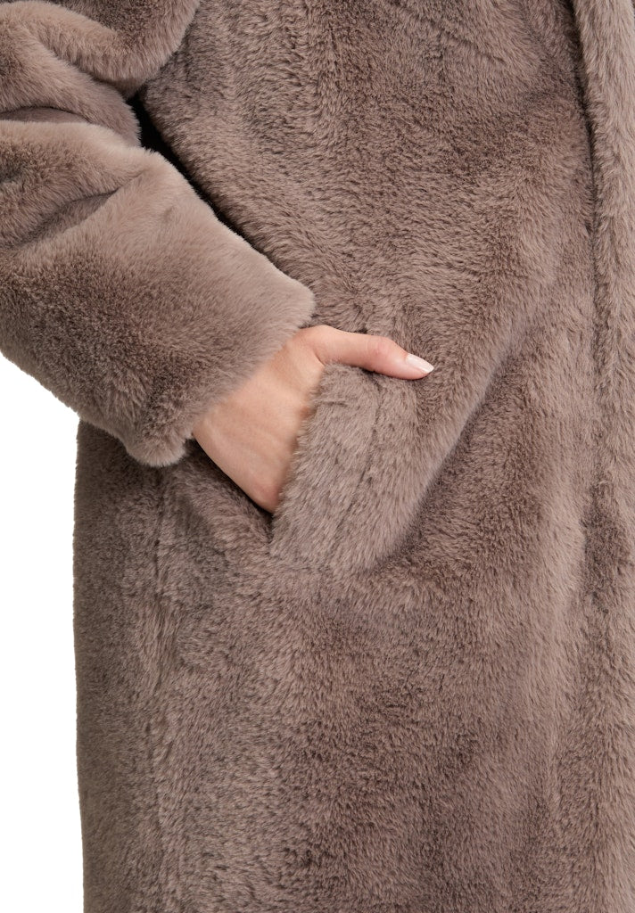 Cartoon Damen Mantel Dark Almond