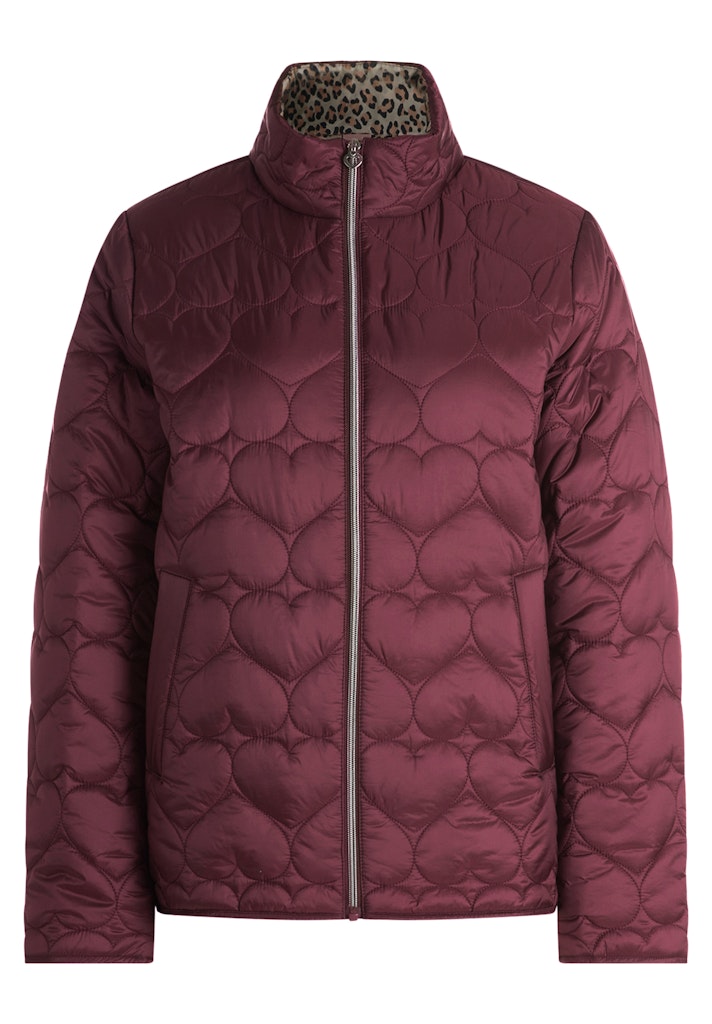 Cartoon Damen Jacken Deep Berry