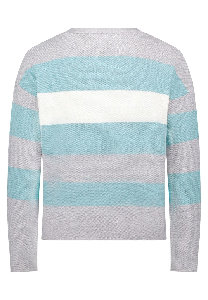 Betty & Co Damen Pullover Mint/Grey