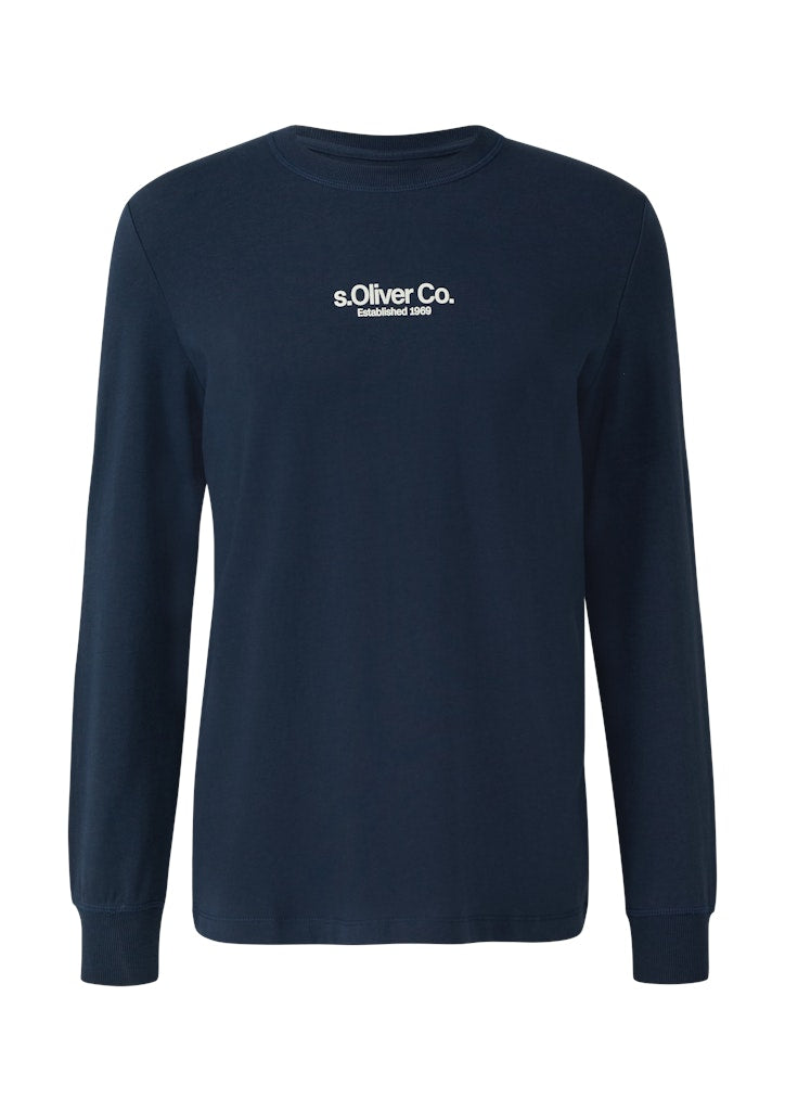 S. Oliver red Herren T-Shirts lang Blue