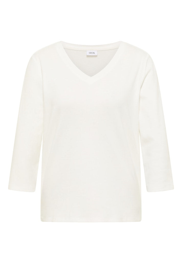 Cecil Damen T-Shirts  Vanilla W