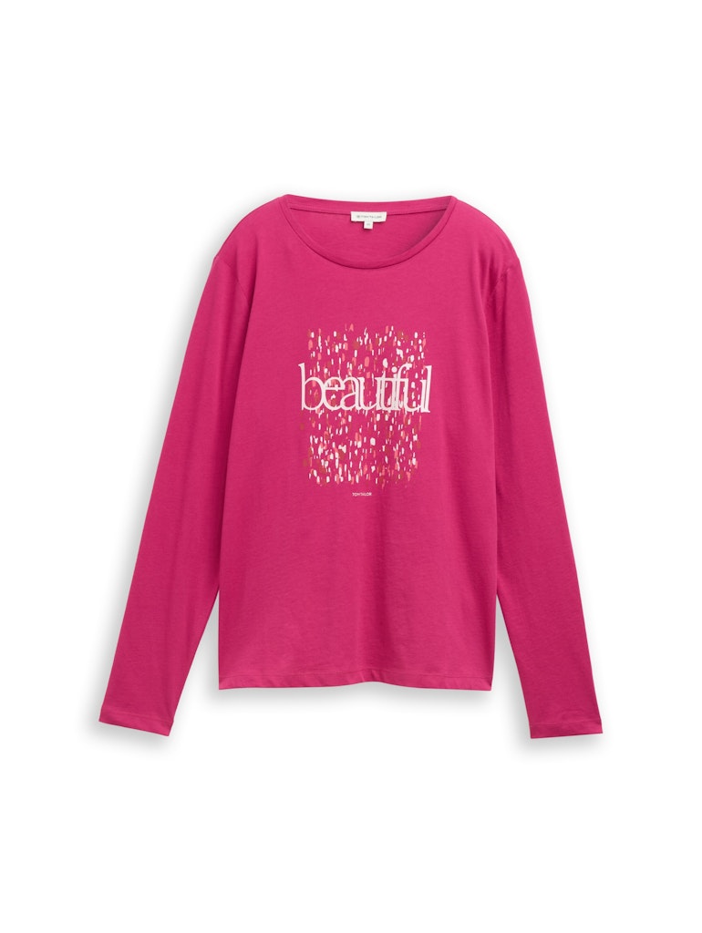 Tom Tailor Damen T-Shirts Cherry Granita