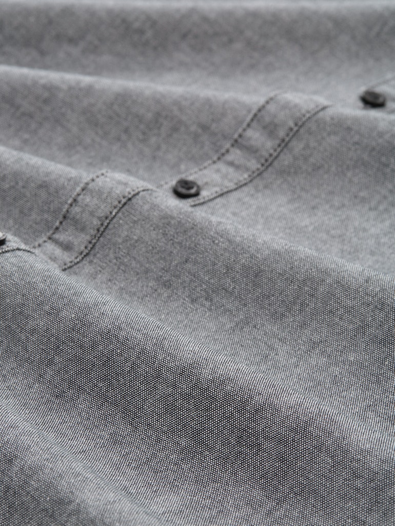 Tom Tailor denim Herren Hemden lang Black White Cha