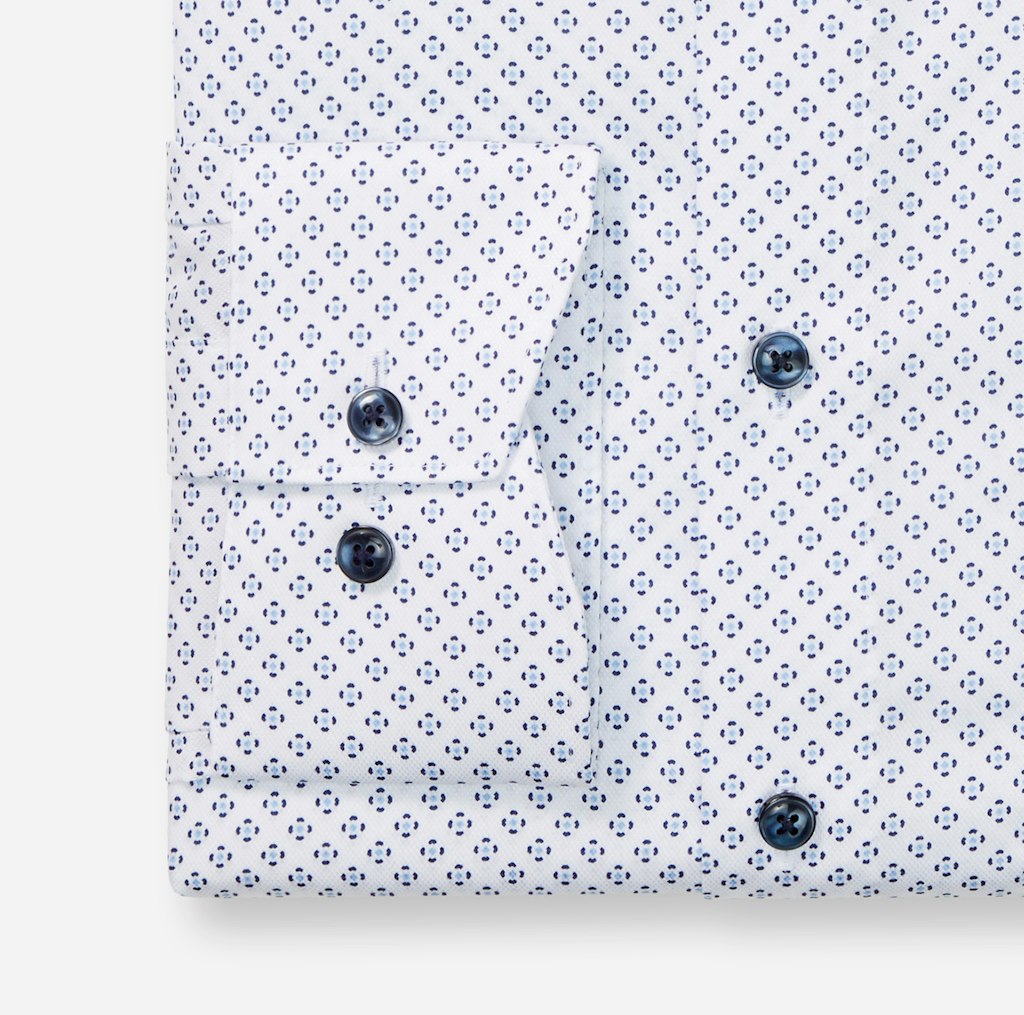 Olymp Herren Hemden lang  Weiss