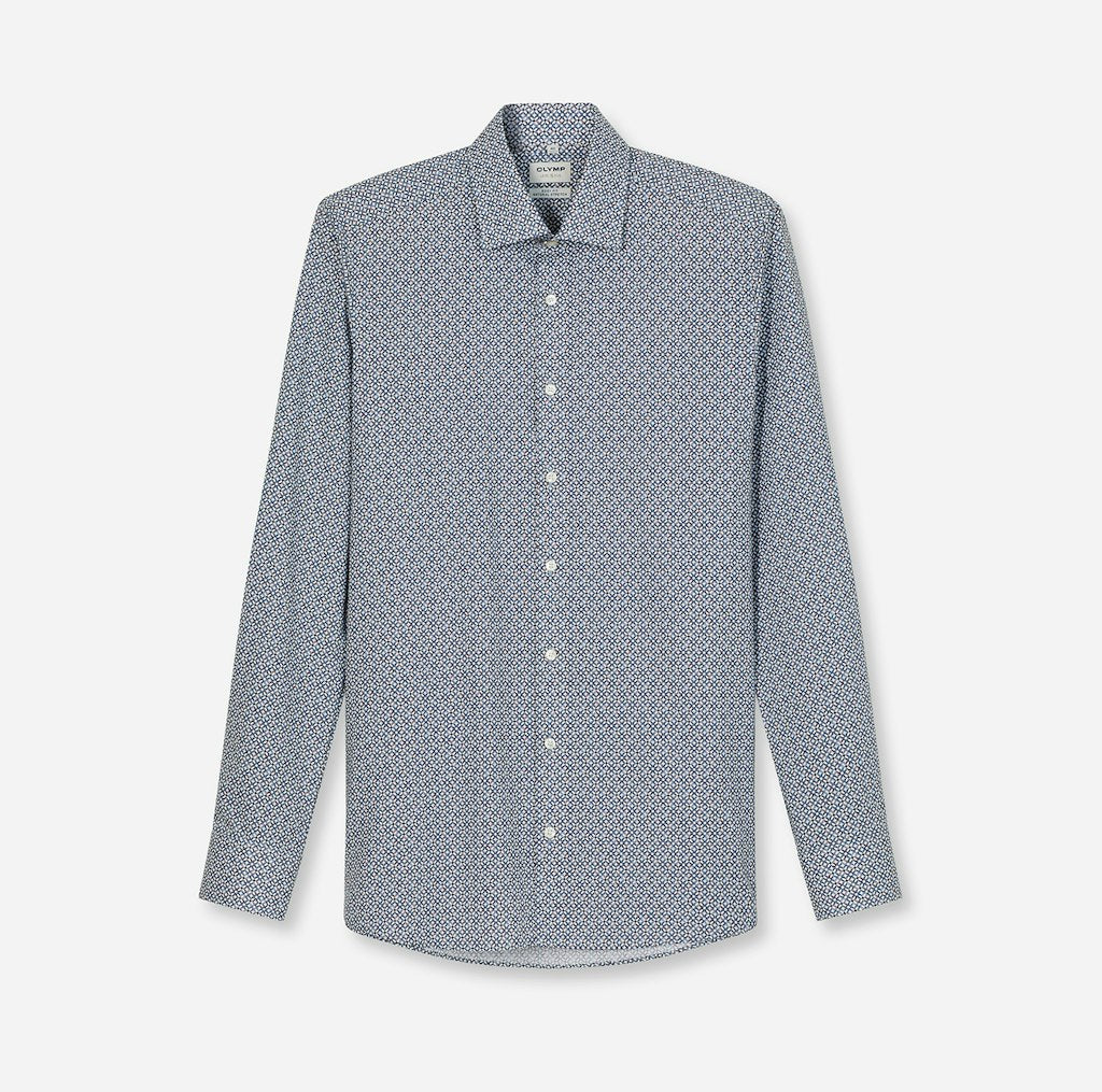 Olymp Herren Hemden lang  Weiss