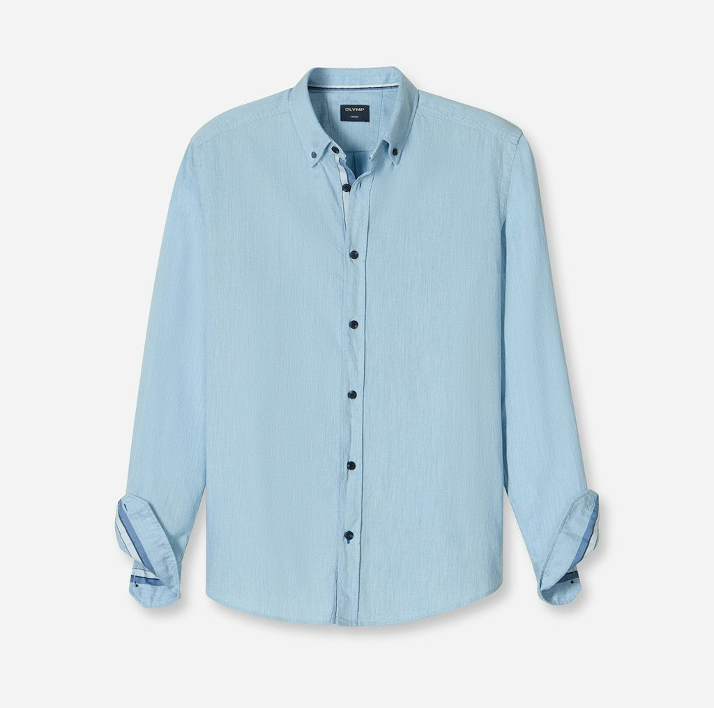 Olymp Herren Hemden Bleu