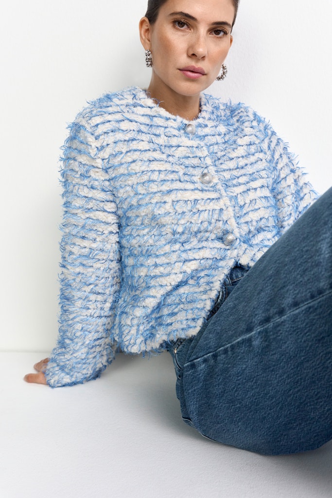 Rich & Royal Damen Strickjacken Dusty Blue