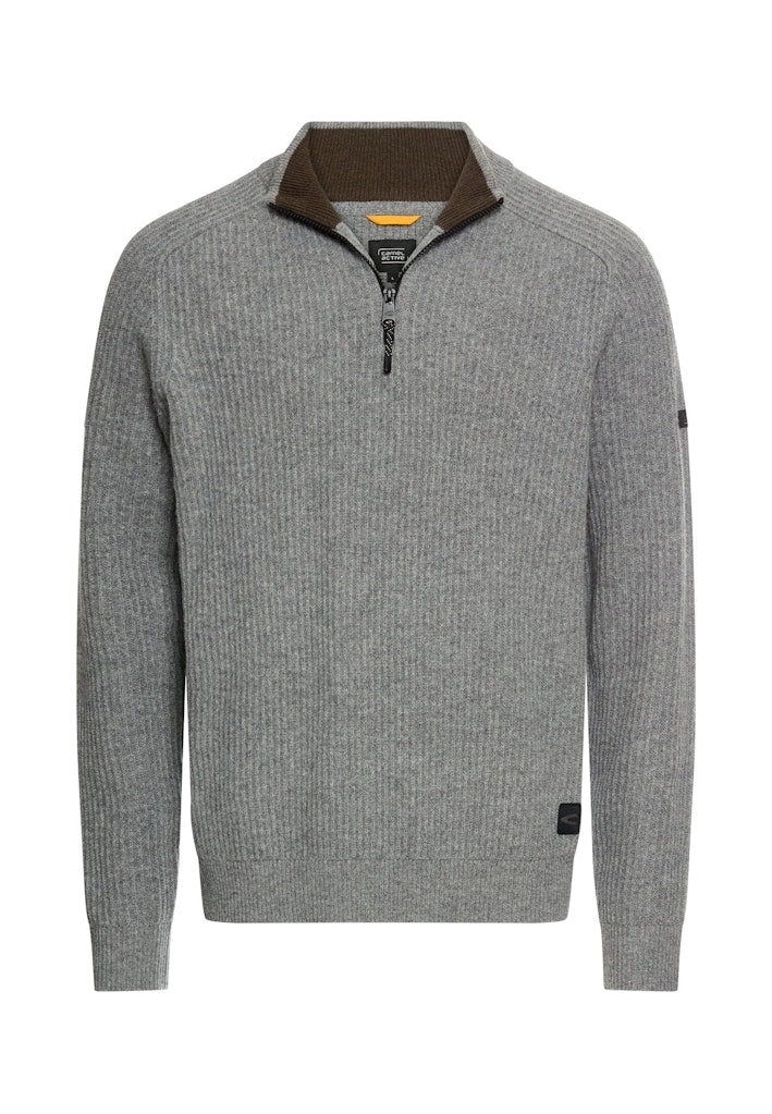 Camel active Herren Pullover Grey Melange