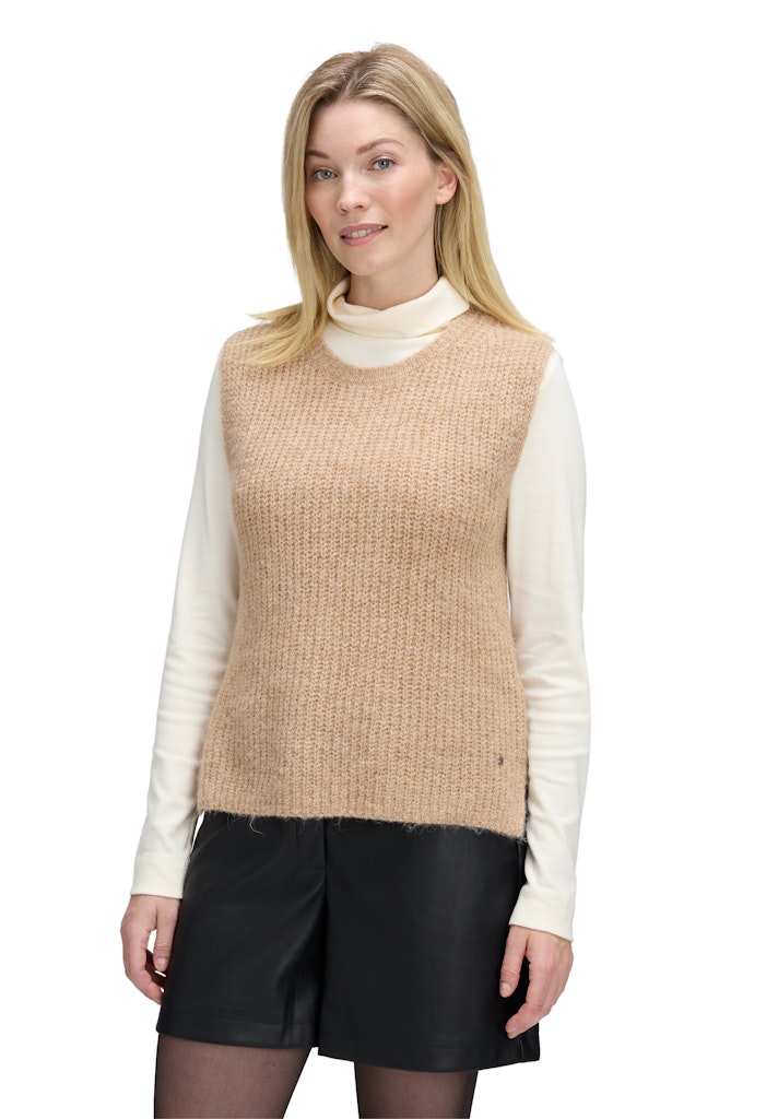 Betty & Co Damen Pullover Camel Melange