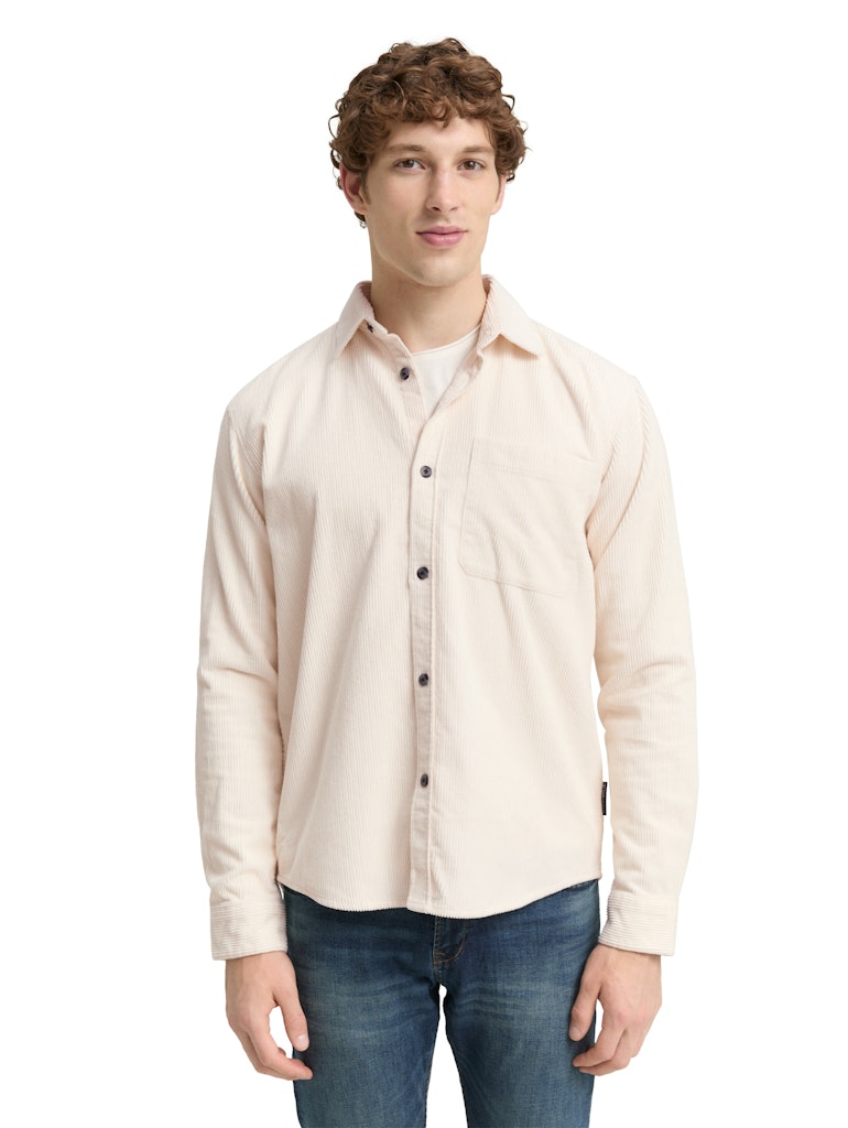 Tom Tailor denim Herren Hemden lang Gardenia White