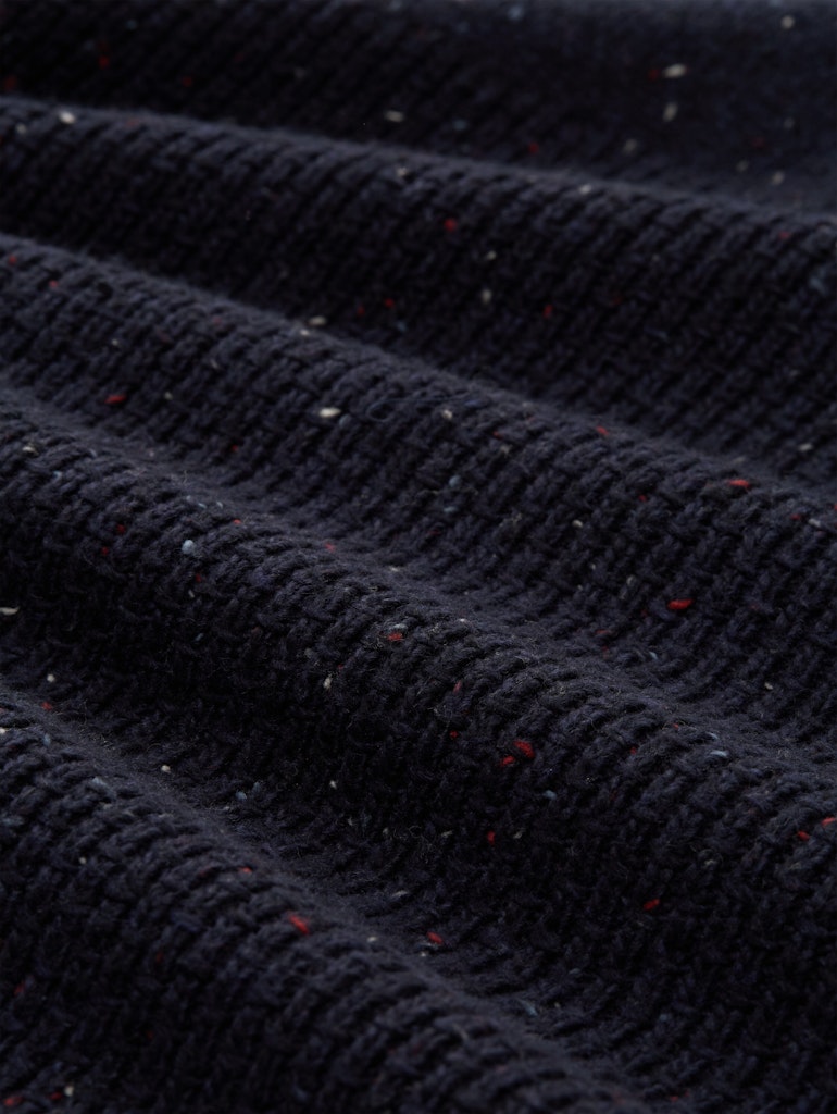 Tom Tailor Herren Pullover Navy Melange Mu