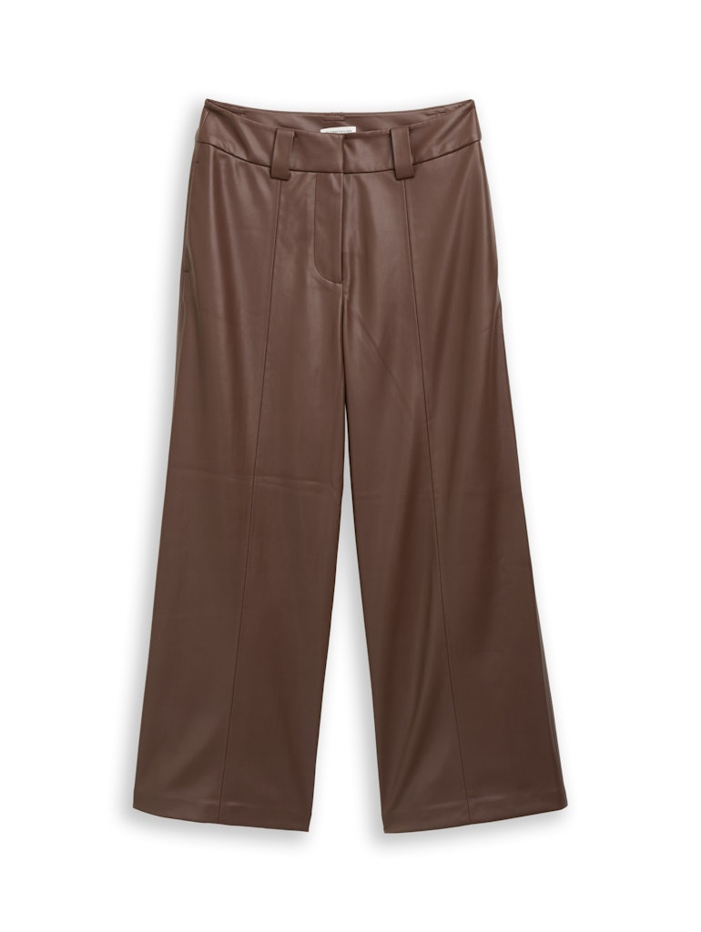 Tom Tailor Damen Hosen Dark Pecan Brow