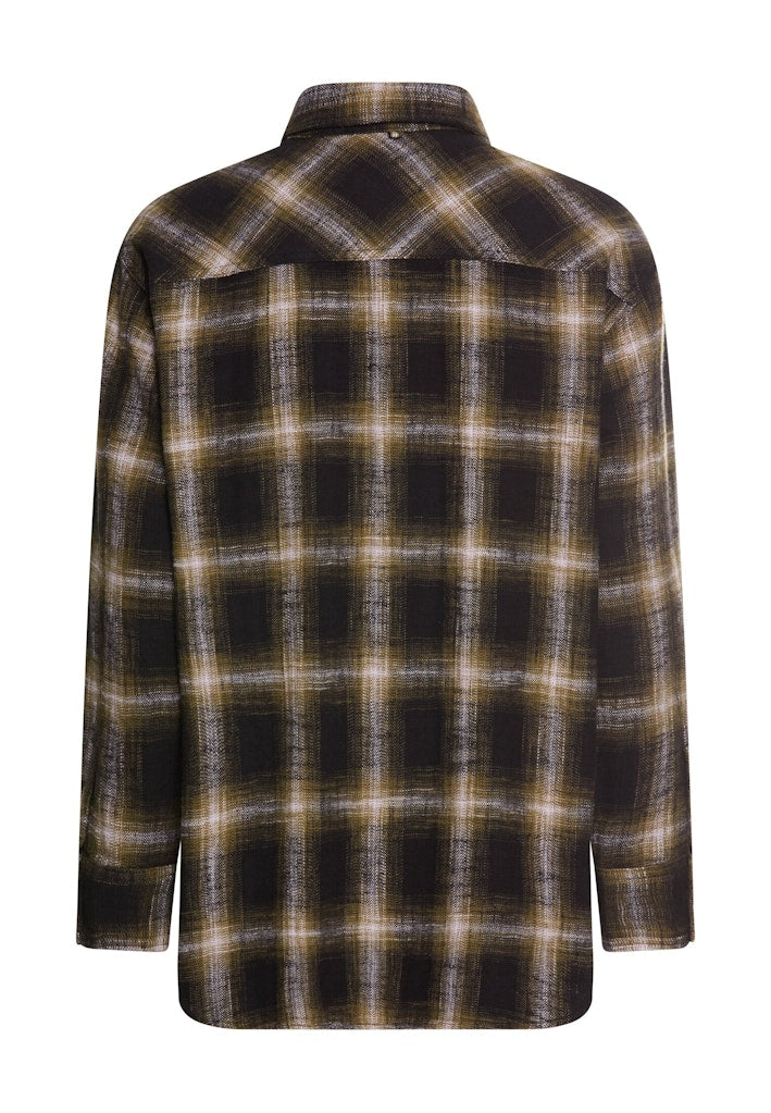 Camel active Damen Blusen Caviar Check