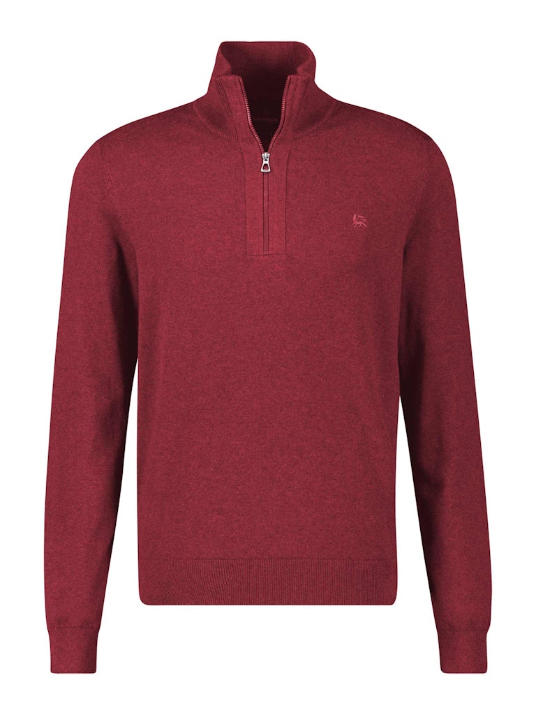 Lerros Herren Pullover Maple Red Melan